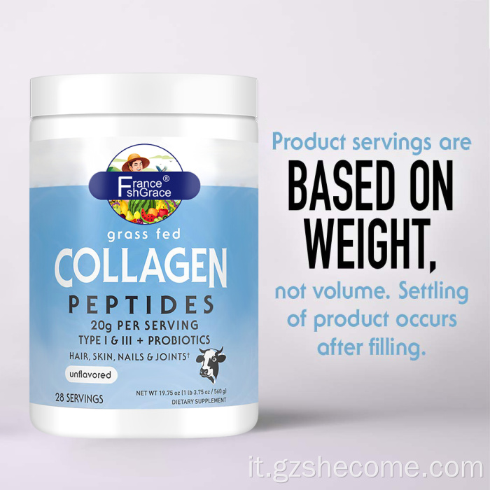 Peptidi di collagene di alta qualità Supporto in polvere Salute dell'articolazione